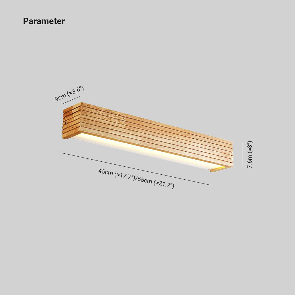 Muto aplică de perete pentru interior din lemn, modernă, LED, pentru dormitor