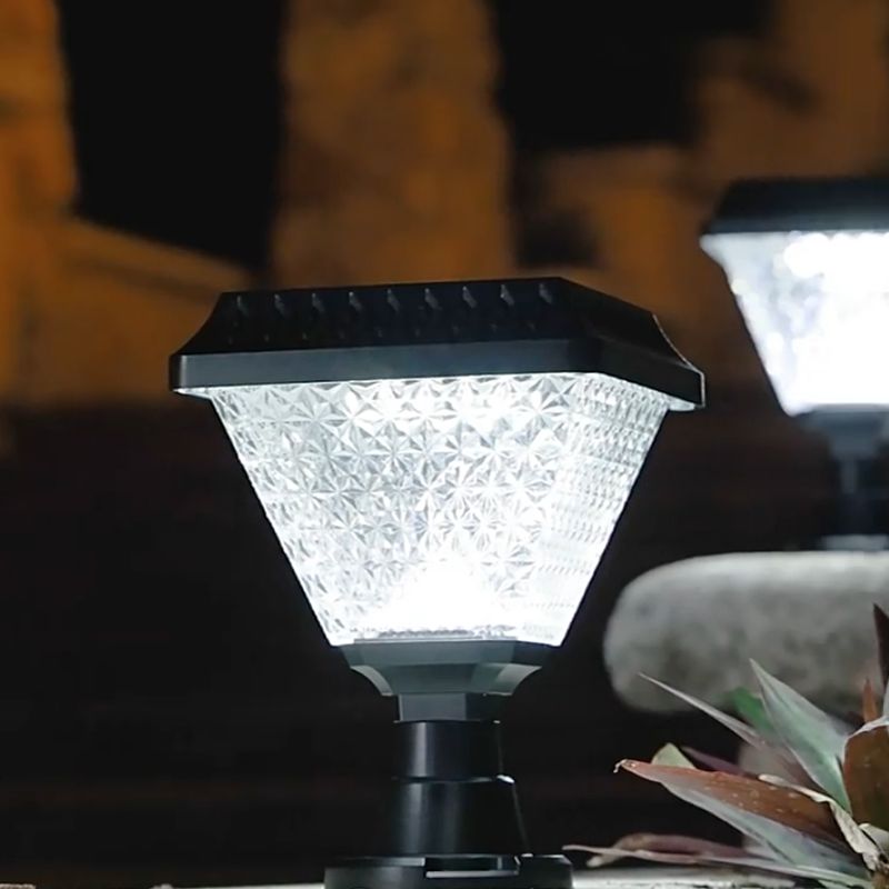 Ray modern Geometry Outdoor lampadar, negru