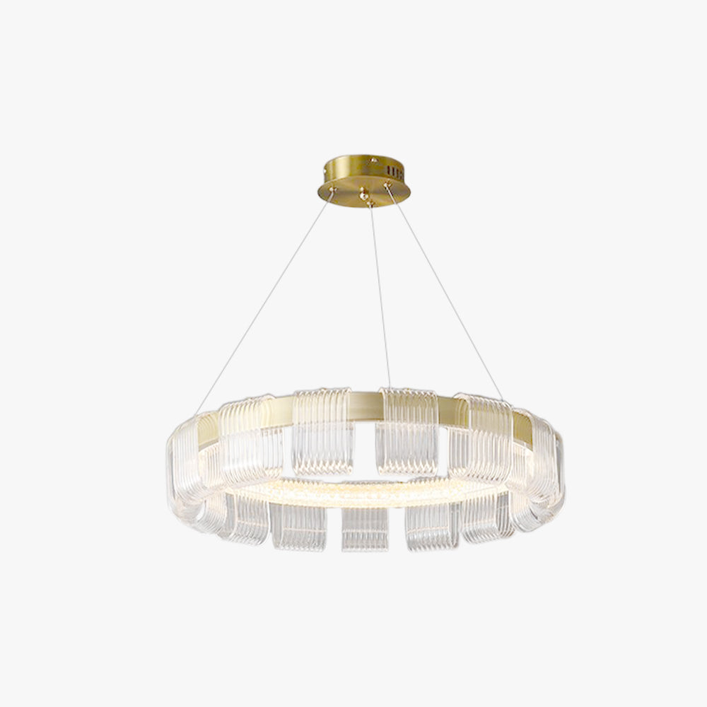 Arisha modern inel lampă suspendată, alb/Aur