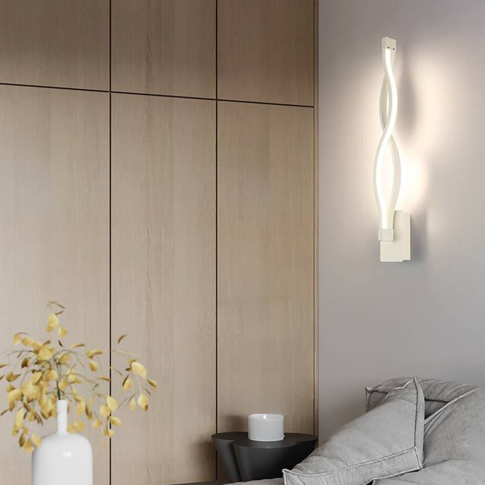 Arisha val modern Simple aplică de perete, alb & negru