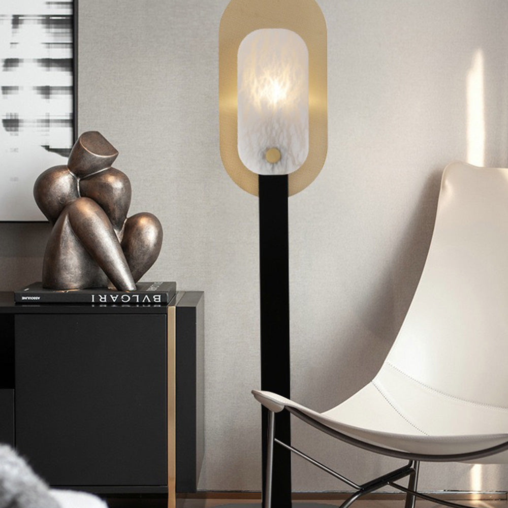 Cooley lampadar din metal și marmură, nordic, LED