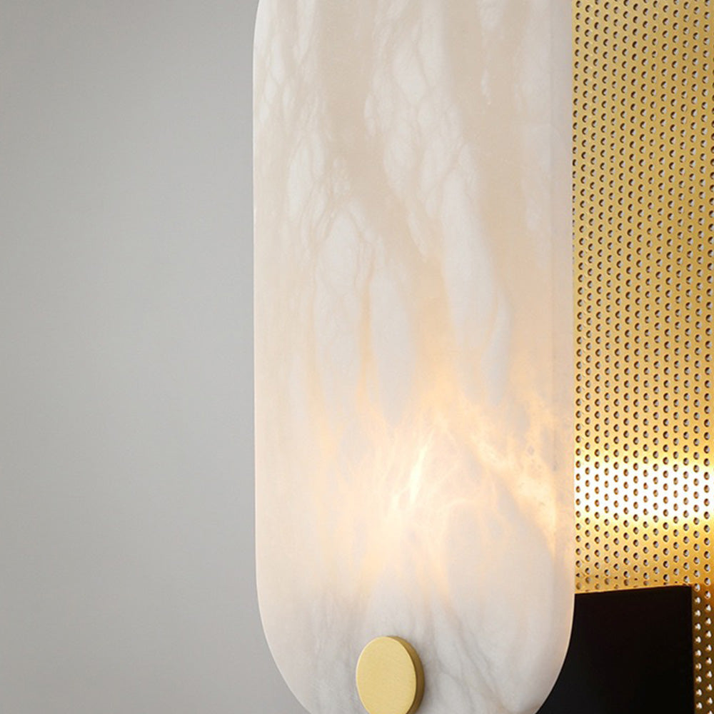 Cooley lampadar din metal și marmură, nordic, LED