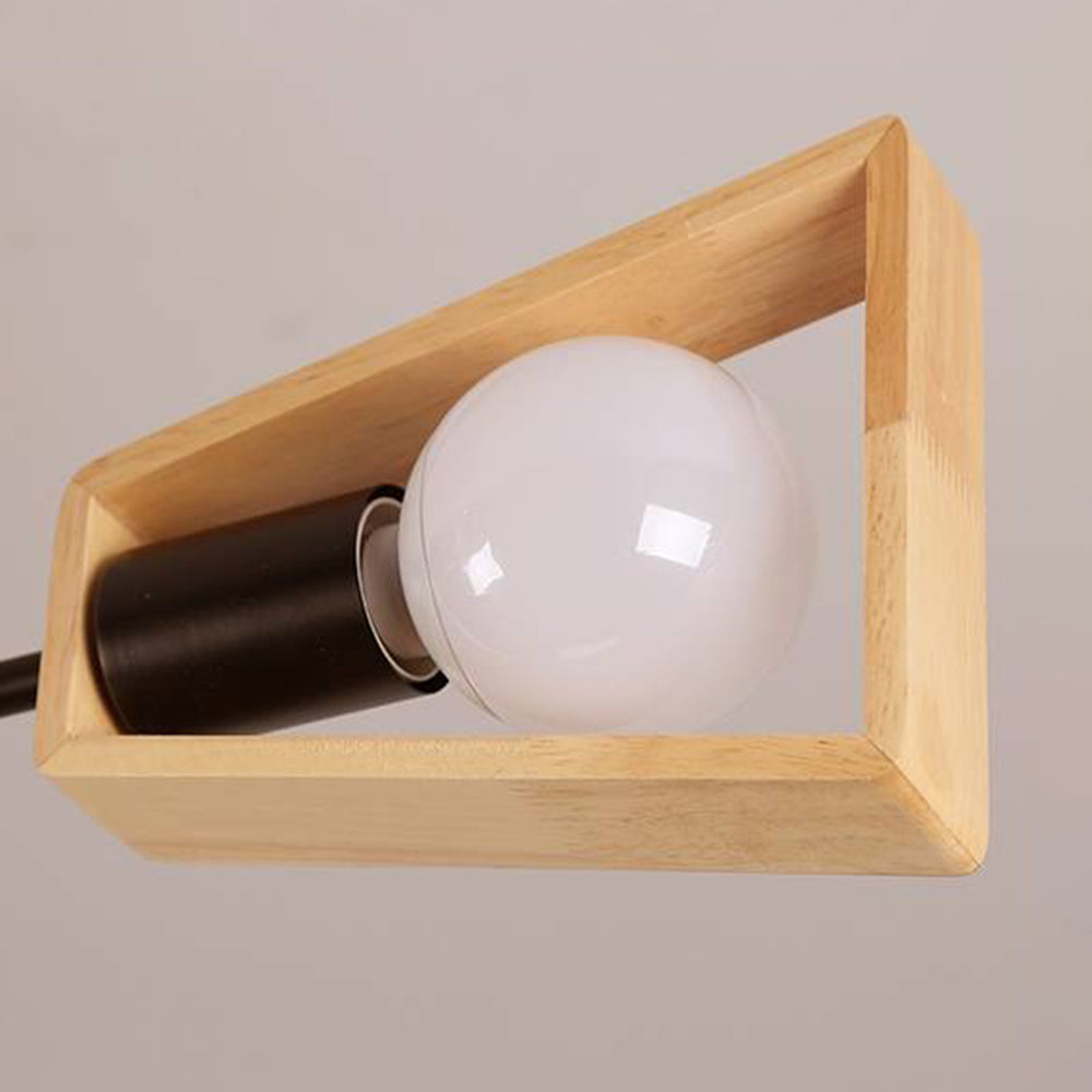 Muto modern Nordic Rotatale lampă suspendată, lemn, 3 Stil