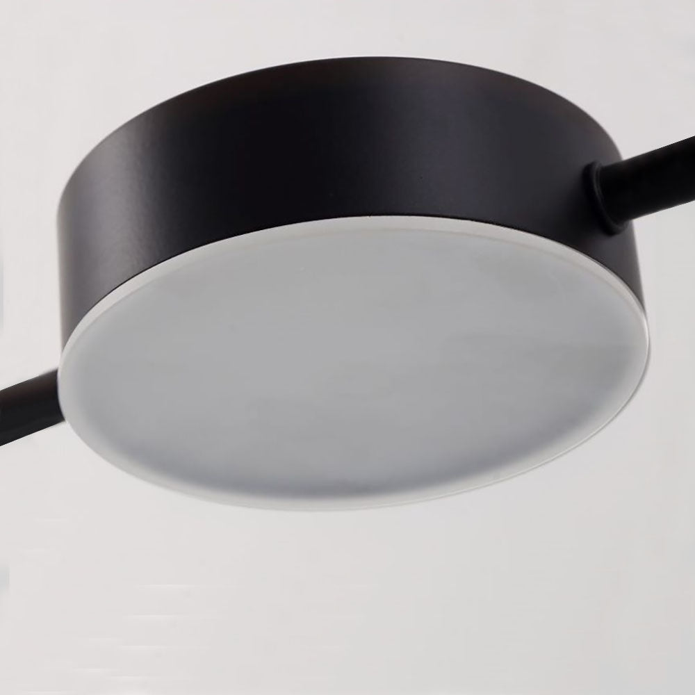 Arisha lampă suspendată minimalistă Multi metal, negru/Auri, în culoare aurie