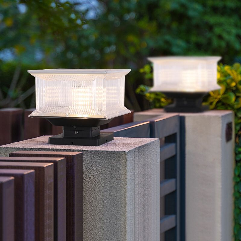 Ray corp de iluminat pentru exterior negru din metal, contemporan, LED, dreptunghiular