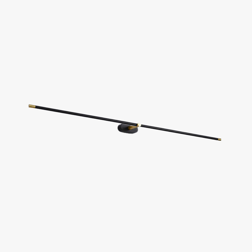 Ivox aplică de perete aurie și neagră, minimalistă, liniară