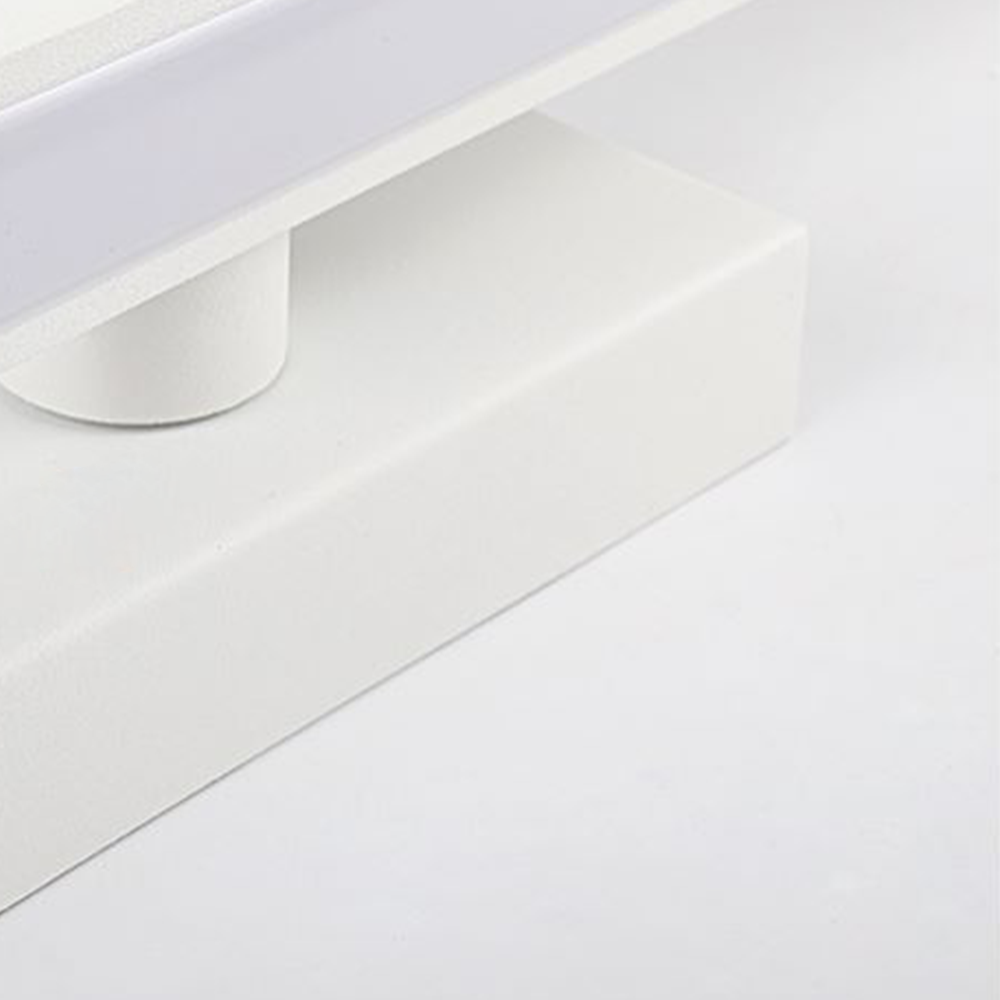 Arisha aplică de perete cu față din oglindă, frontal Nordic LinearMetal, alb