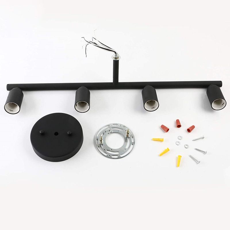 Silva modern aplică de perete din sticlă, negru, baie, 3/4 Light, pentru oglindă