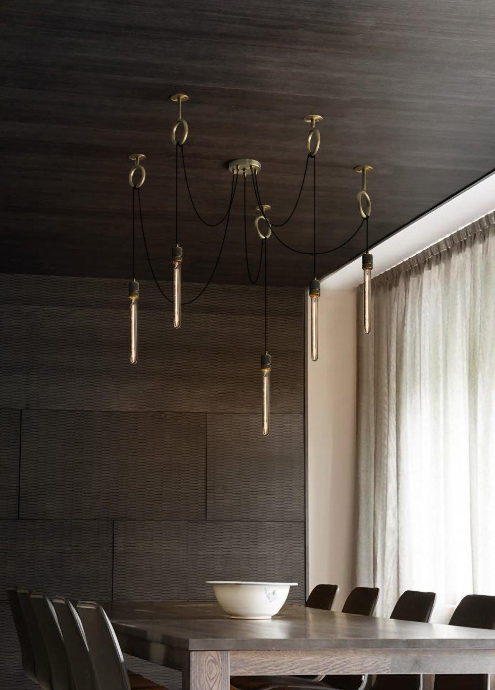 Miririne candelabru industrial Spider Suspendat Reglabil