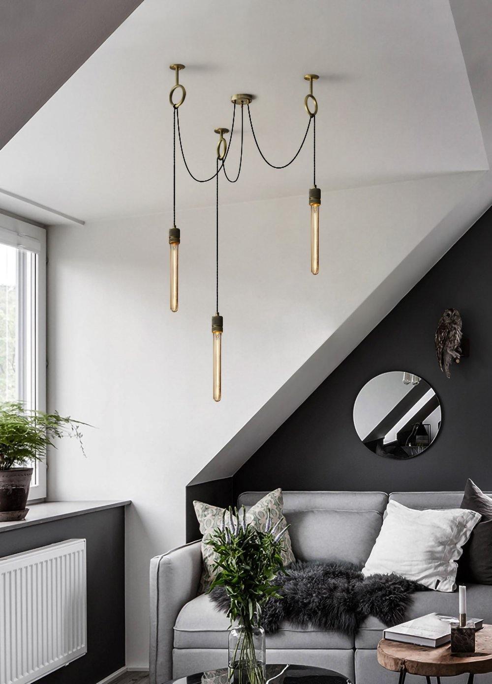Miririne candelabru industrial Spider Suspendat Reglabil