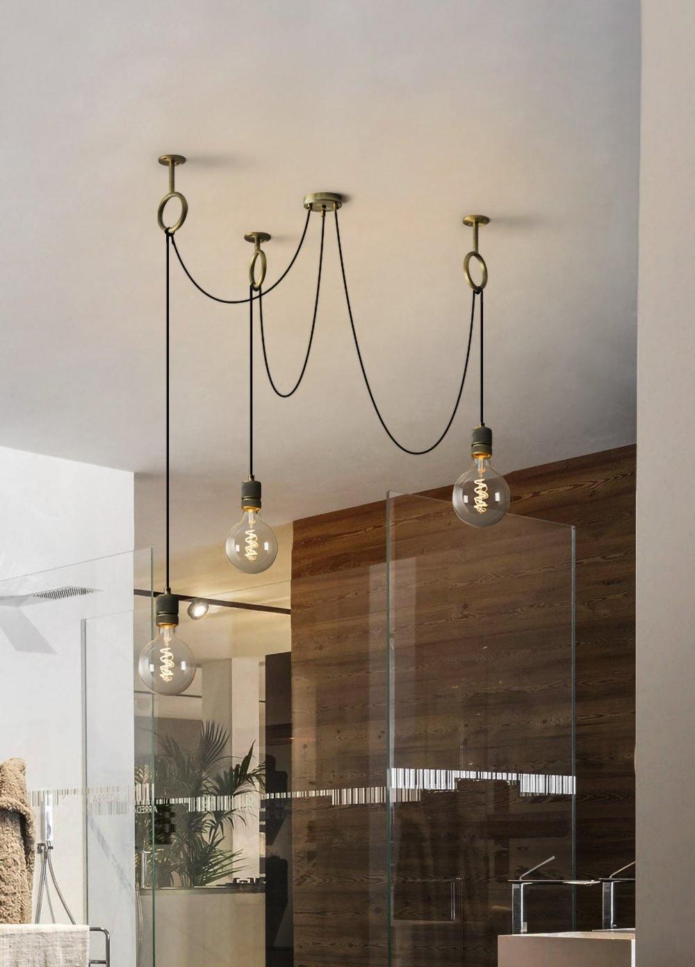 Miririne candelabru industrial Spider Suspendat Reglabil