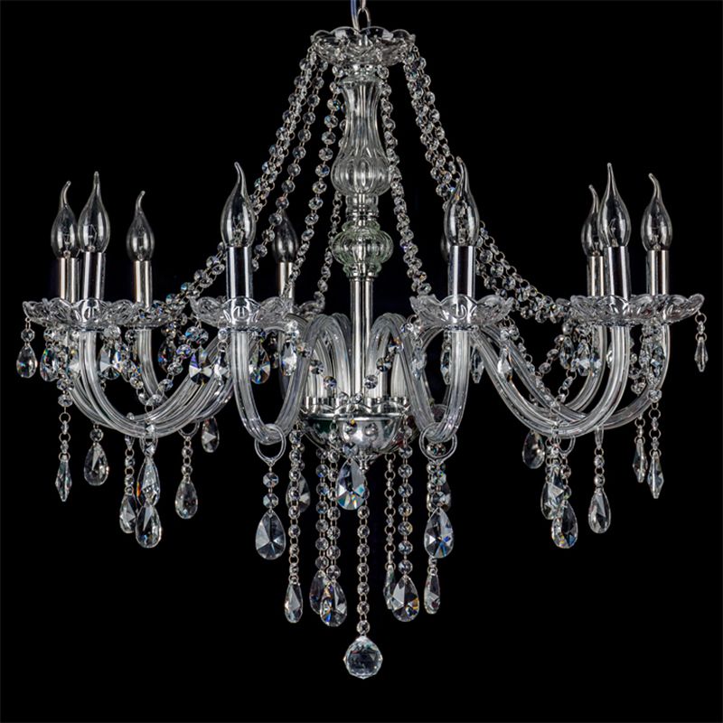 Silva candelabru din cristal transparent