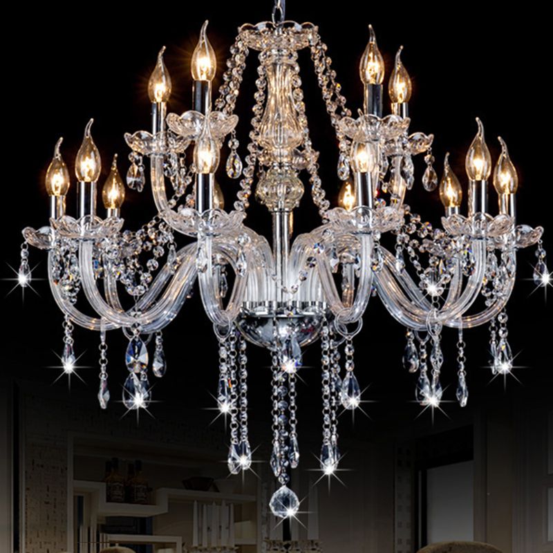 Silva candelabru din cristal transparent
