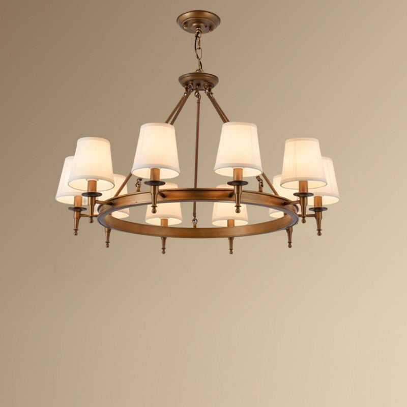 Silva candelabru  vintage din metal și țesătură, culoare neagră/cupru