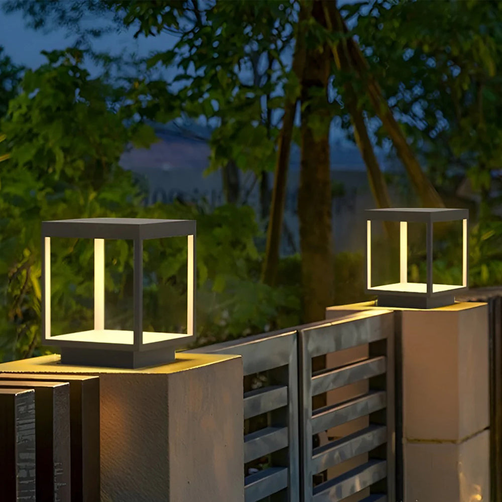 Ferra lampadar contemporan Solar cu Încărcare pentru exterior