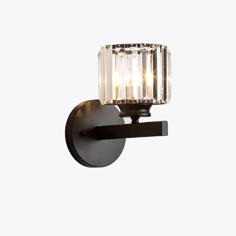 Arisha aplică de perete din cristal, modernă, LED, pătrată, rotundă