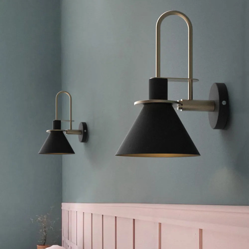 Valentina Vintage Horn formă metal aplică de perete pentru living/cameră de zi/baie, pentru dormitor