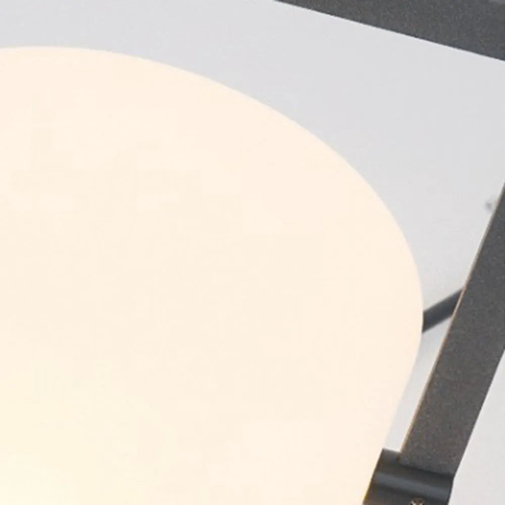 Ray lampadar minimalist din sticlă/acrilic pentru exterior, pe traseu, alb