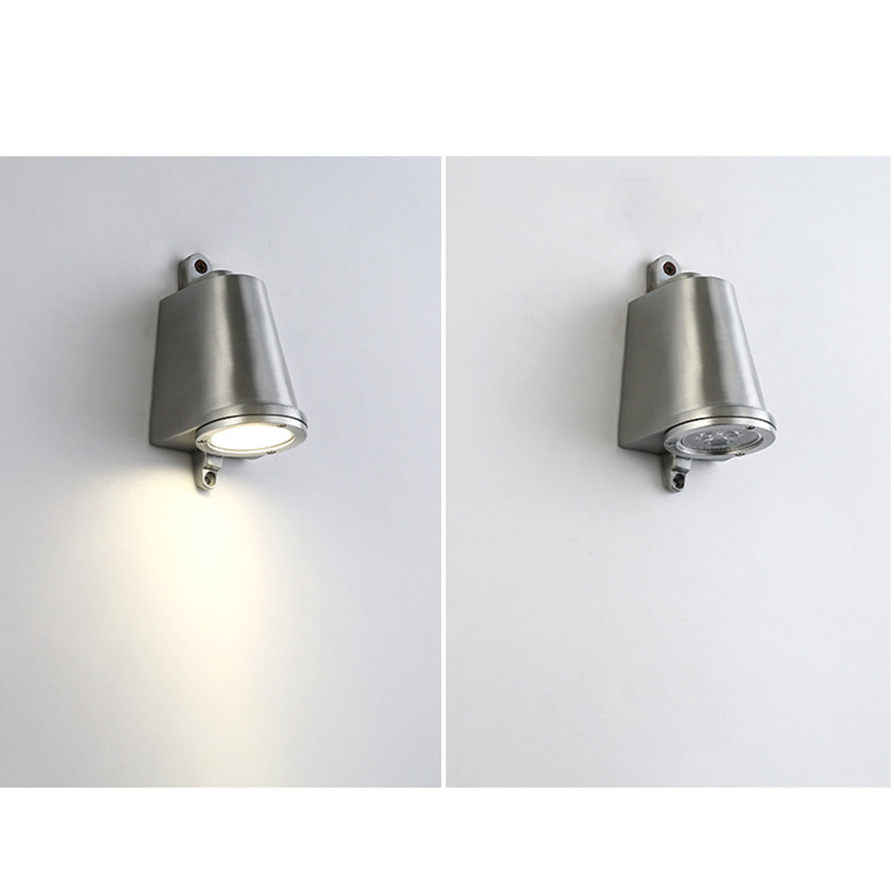 Ray aplică de perete industrială din metal, în formă de clopot, negru/gri/cupru/aluminiu