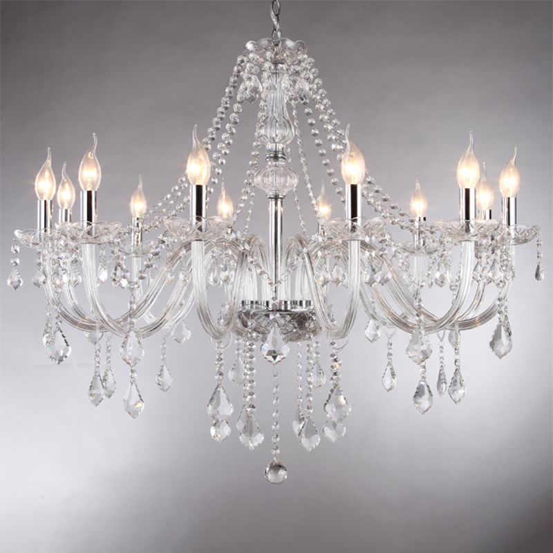 Silva candelabru din cristal transparent