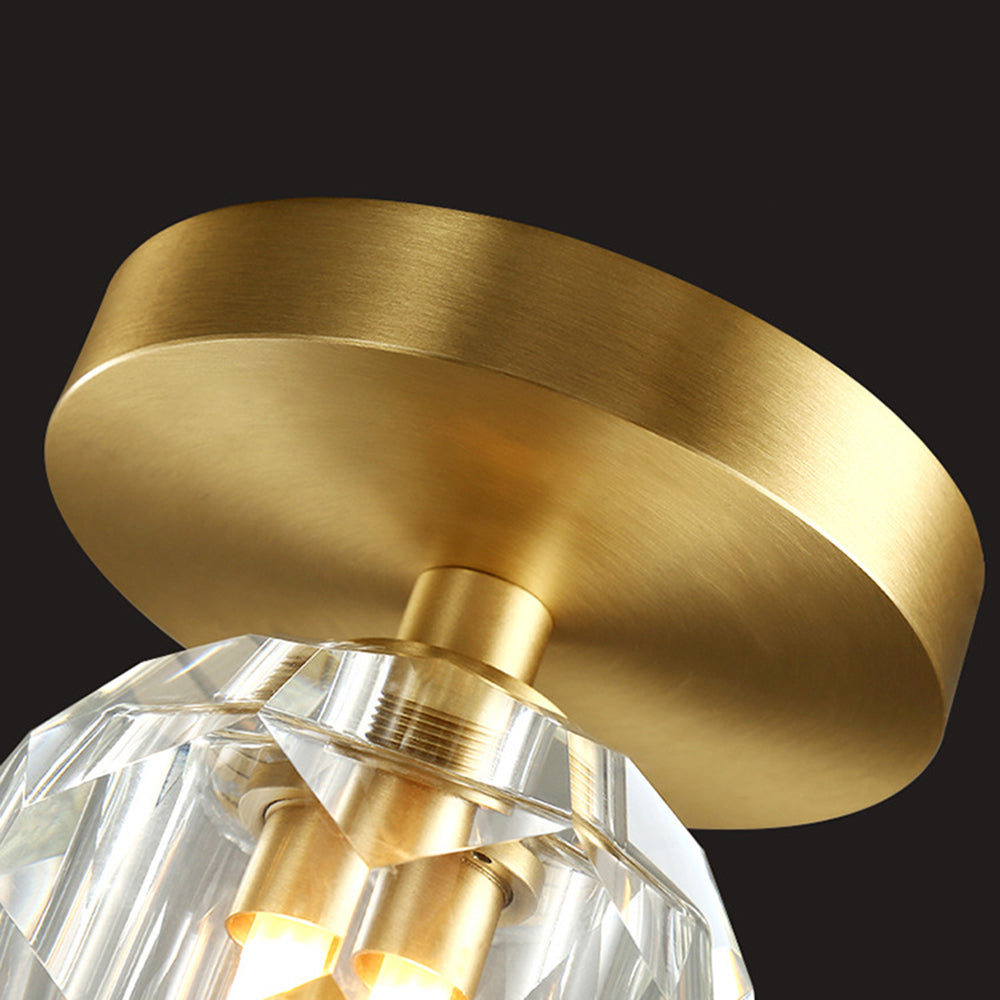 Kristy de lux Diamant metal/ plafonieră aplicată, Culoarea aurie