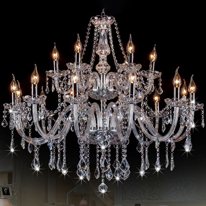 Silva candelabru din cristal transparent
