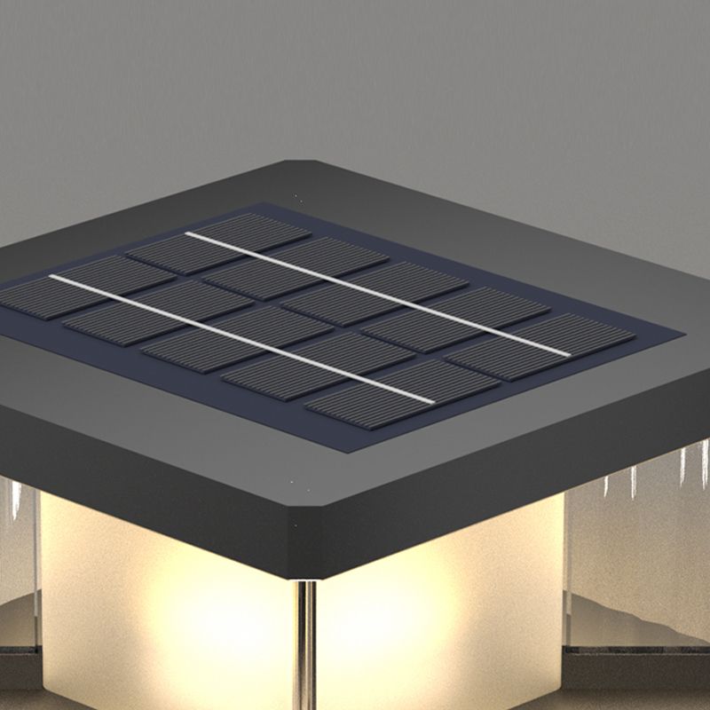 Ray aplică de perete LED contemporan dreptunghiular din metal, negru