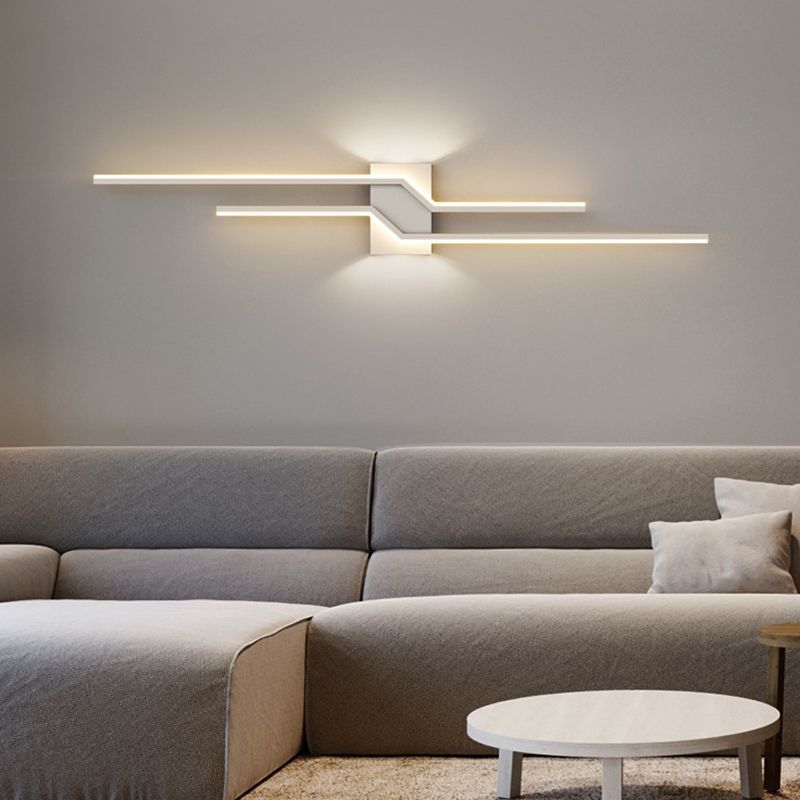 Arisha aplică de perete din metal, minimalistă, liniară, pentru zona oglinzii