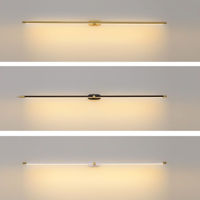 Ivox aplică de perete aurie și neagră, minimalistă, liniară