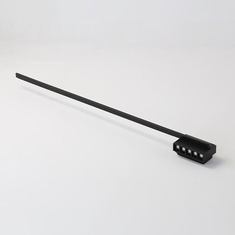 Arisha aplică de perete neagră din metal, minimalistă, liniară, pentru zona oglinzii și baie