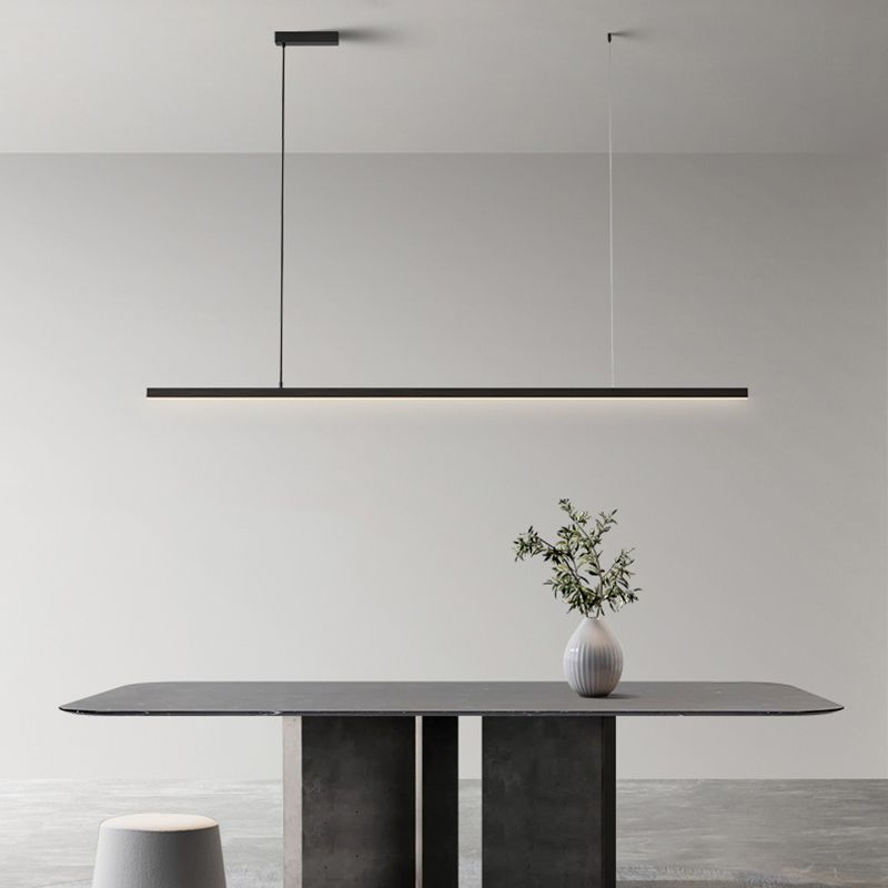 Arisha minimalist Linear metal lampă suspendată, alb/negru