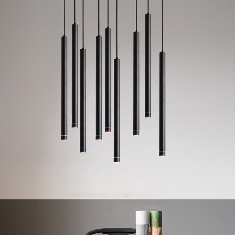 Arisha lampă suspendată, minimalistă, liniară, cilindrică
