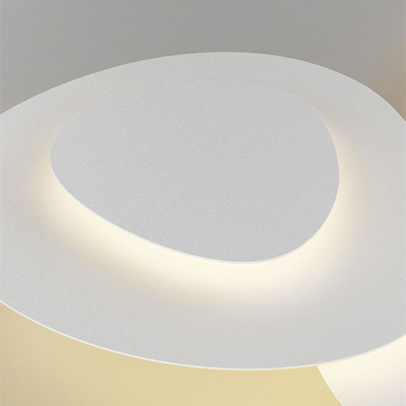 Arisha plafonieră aplicată albă, modernă, distinctivă, LED, pentru dormitor