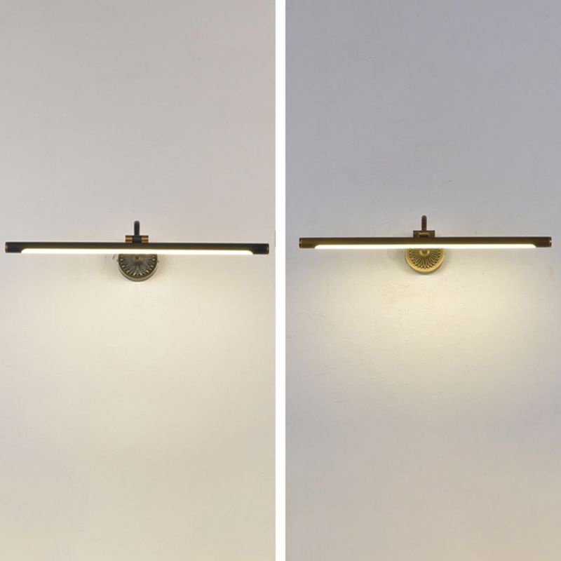 Tiffany aplică de perete  reglabilă, corp din metal și lemn, în culoare neagră
