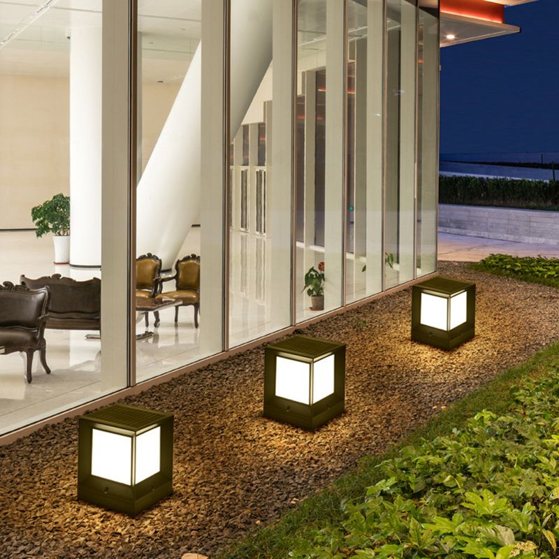 Ray lampadar modern Simplu Dreptunghiular metal exterior negru