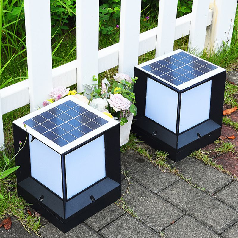Ray lampadar modern Simplu Dreptunghiular metal exterior negru