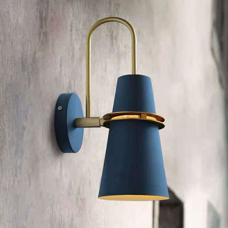 Valentina aplică de perete modernă Conic metal, negru/alb/Albastru