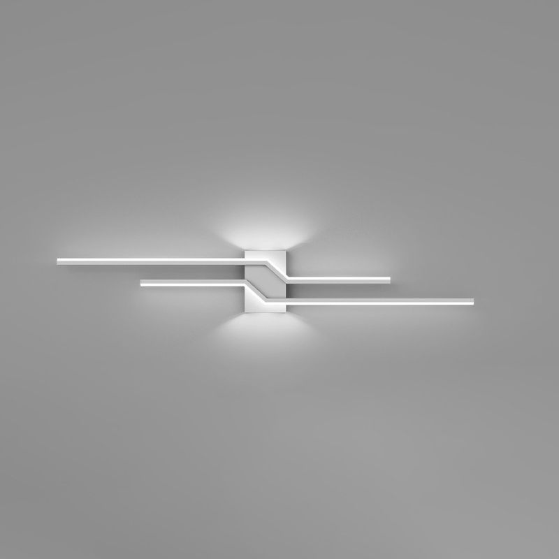 Arisha aplică de perete din metal, minimalistă, liniară, pentru zona oglinzii