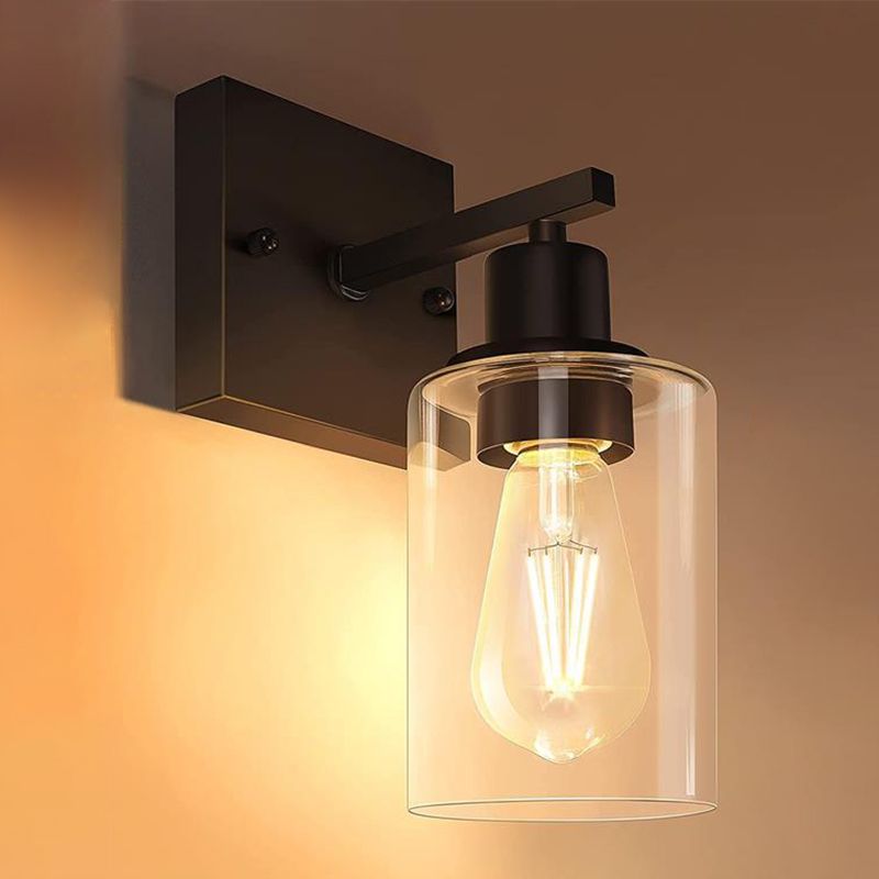 Silva modern oglindă Front negru oglindă aplică de perete din metal și sticlă