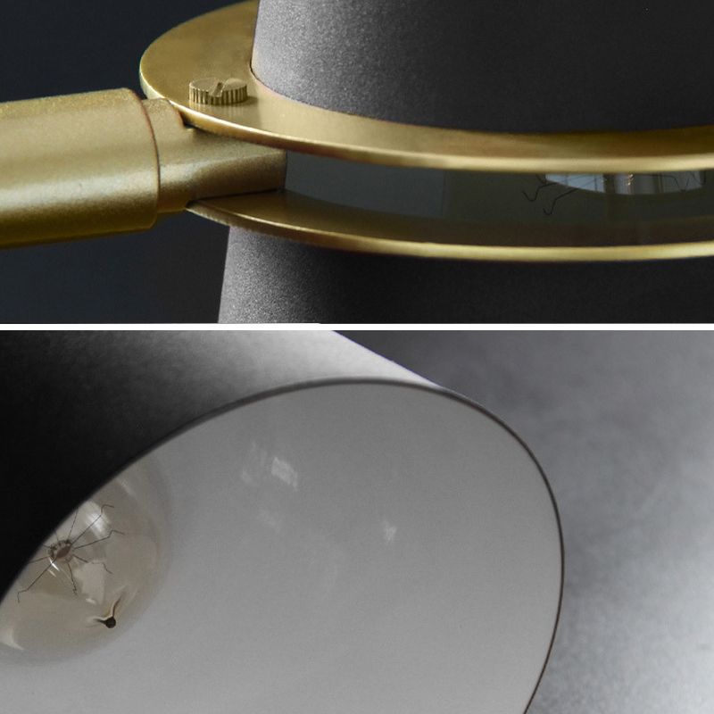 Valentina aplică de perete modernă Conic metal, negru/alb/Albastru