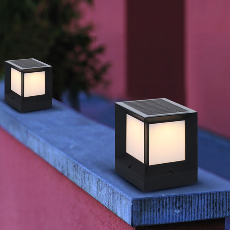 Ray lampadar modern Simplu Dreptunghiular metal exterior negru