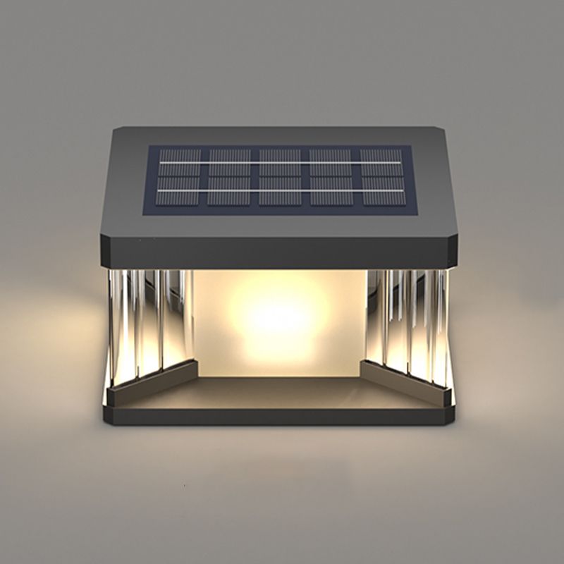 Ray aplică de perete LED contemporan dreptunghiular din metal, negru