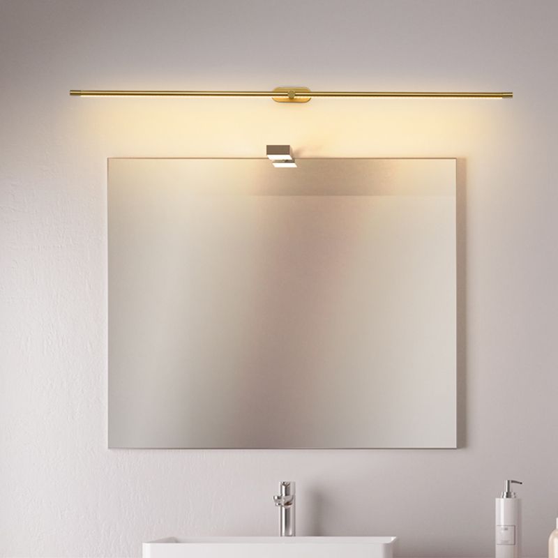 Ivox aplică de perete aurie și neagră, minimalistă, liniară