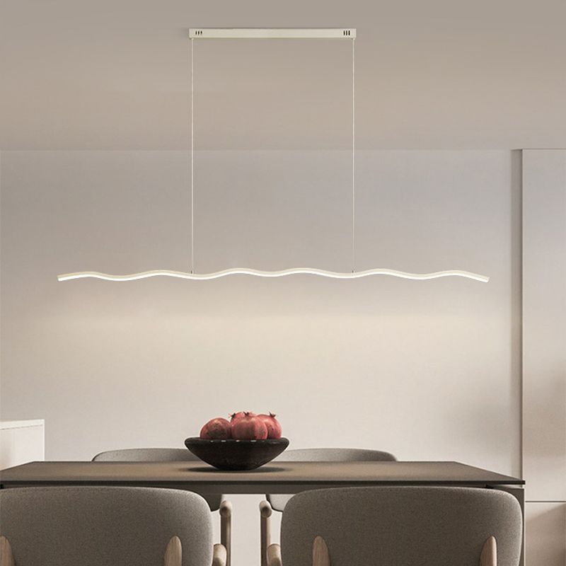Arisha val Linear lampă suspendată, negru/alb