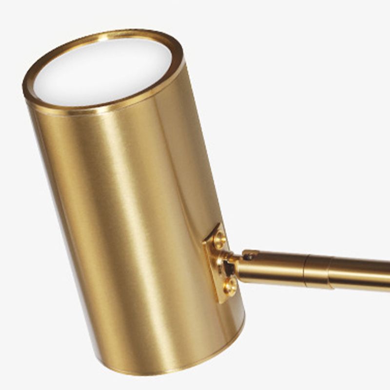 Aria aplică de perete Cilindric cu Tijă Reglabilă din metal alamă, pentru Cameră de Dormit