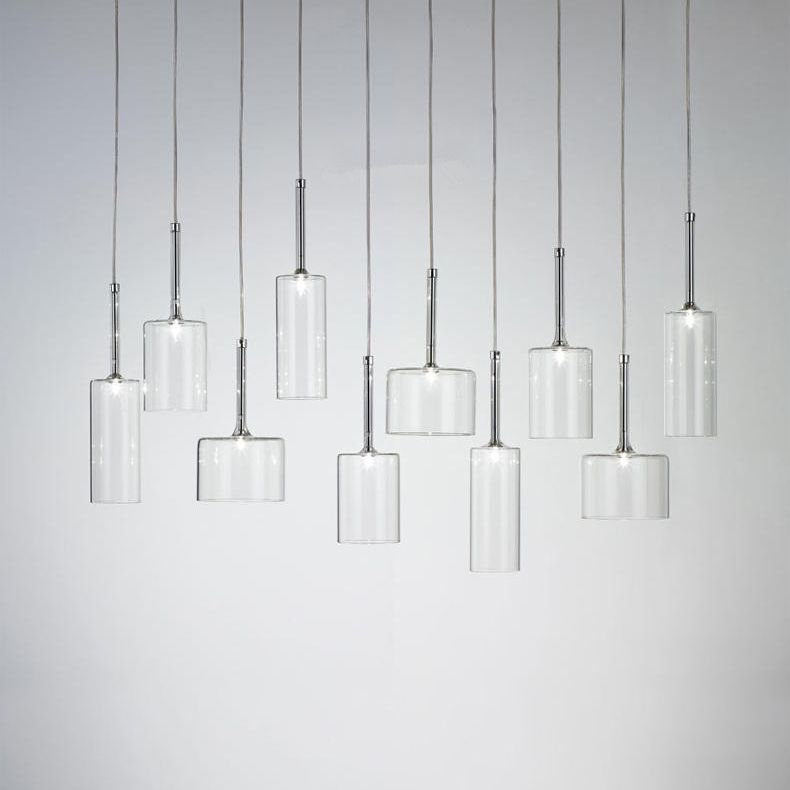Valentina lampă suspendată minimalistă modernă din sticlă cu LED, 3 Stil