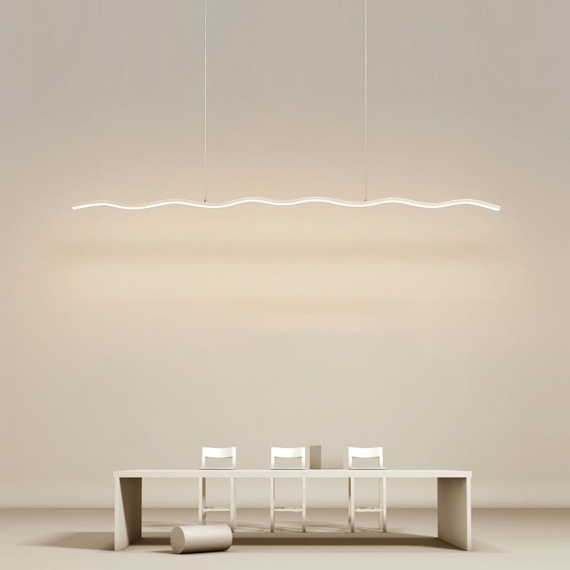 Arisha val Linear lampă suspendată, negru/alb