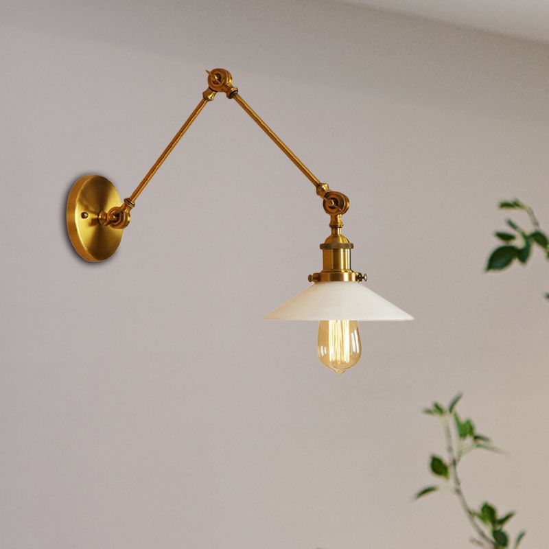 Silva aplică de perete Retro Abajur Formă Scaun metal Cablu Reglabil 2 Culoare, dormitor