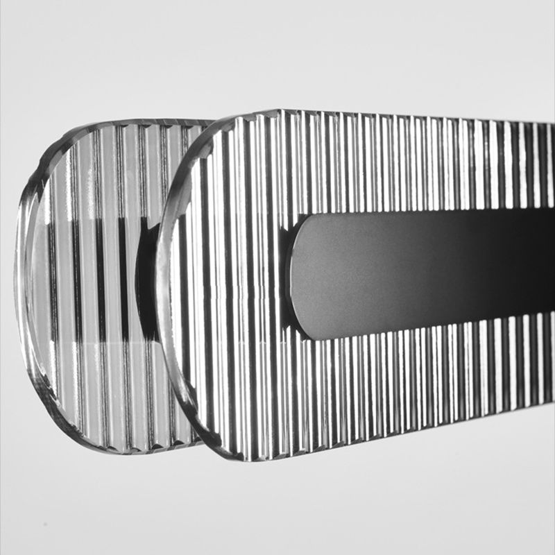Arisha minimalist Linear metal/lampă suspendată, neagră