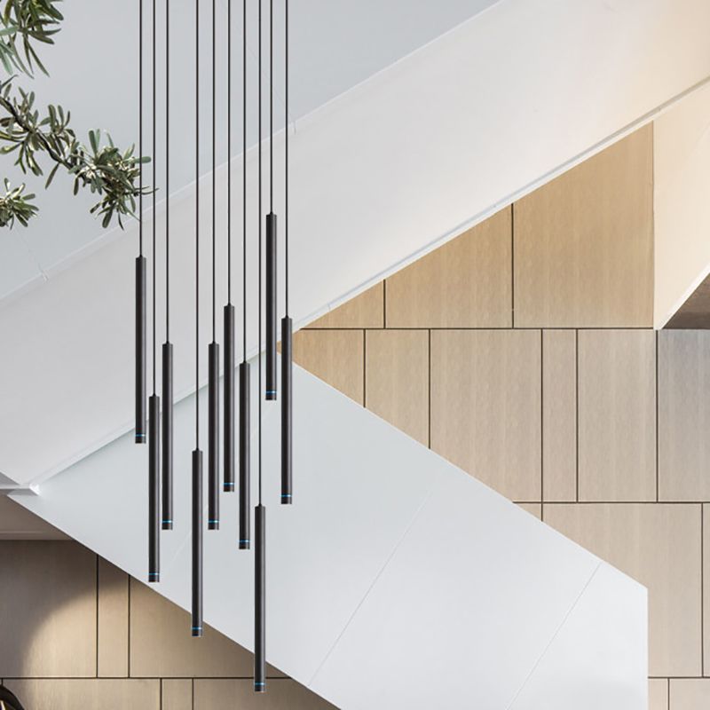 Arisha lampă suspendată, minimalistă, liniară, cilindrică